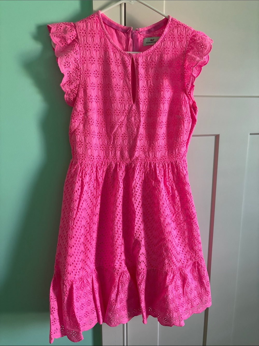 Vineyard Vines Pink eyelet dress